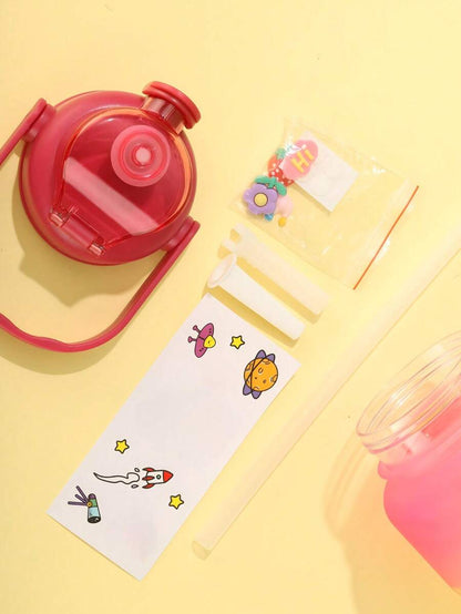 🎒 Combo X3 Termos Motivacionales™ 💧 + Pines y Stickers 🪁🎁 de Regalo