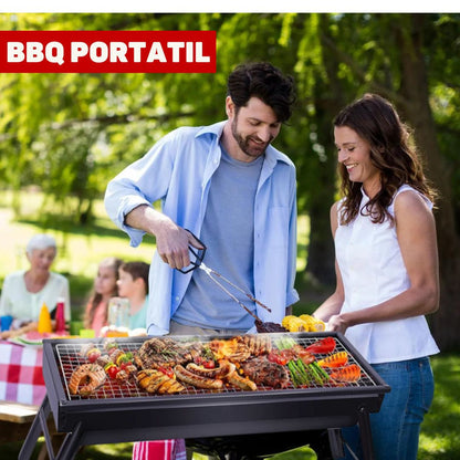 "🍖✨Asador Portátil 2.0: ¡Llévalo a Donde Quieras! 🔥👌"