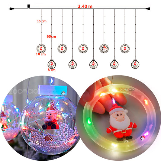 🎄✨Bolas y Aros Mágicos Luces Navideñas✨🎅