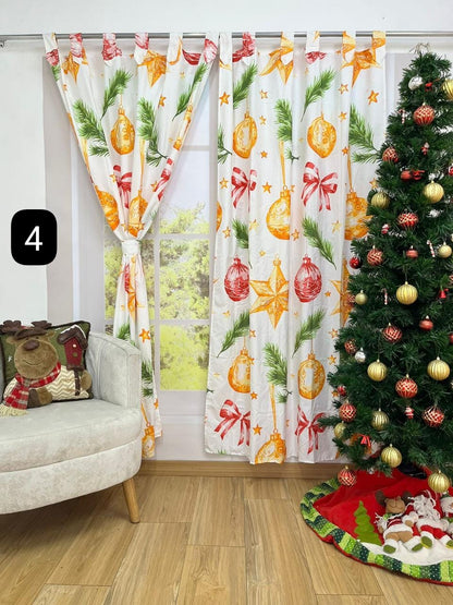 Cortinas Doble navideñas