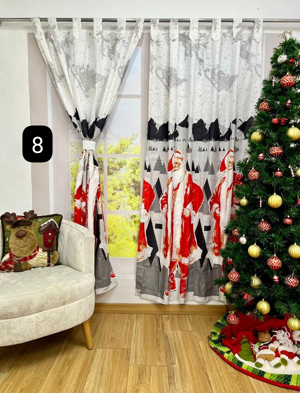 Cortinas Doble navideñas