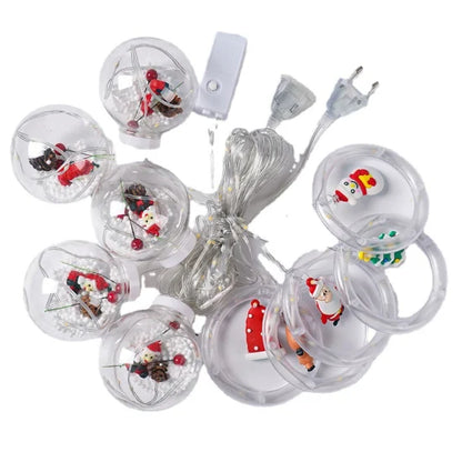 🎄✨Bolas y Aros Mágicos Luces Navideñas✨🎅