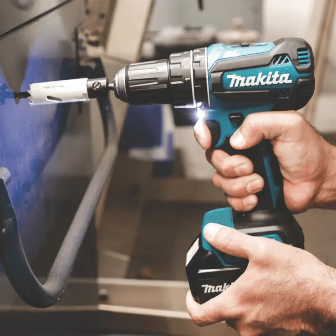 ⚡TALADRO (PERCUTOR Y ATORNILLADOR) MAKITA Pro 24V™ Inalámbrico + Kit de Herramientas 🛠️