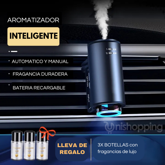 🔥🚗 Aromatizador Inteligente para Carro + Kit de 3 Aromas de Lujo ✨🌿🌸