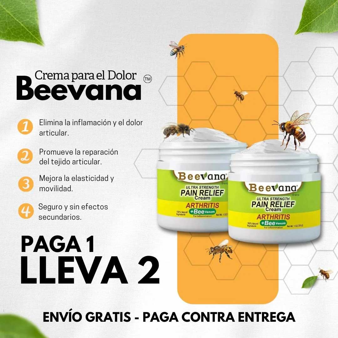 2 Cremas para el dolor Beevana 60 grs
