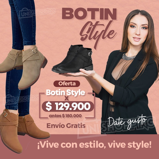 👢Botin Style Corte medio✨