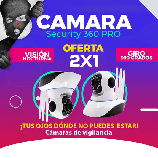 ✨ 2X1 Camara Segurity 360 Pro📷💂🏻‍♀️