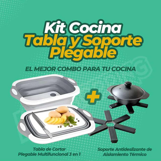 🔥Tabla de picar + 1 Un Soporte Térmico Antideslizante 🥑🍴