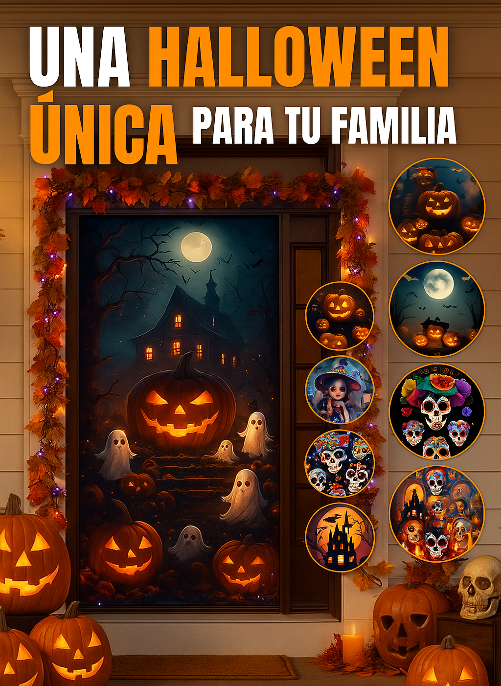Funda de Halloween para puerta 🎃
