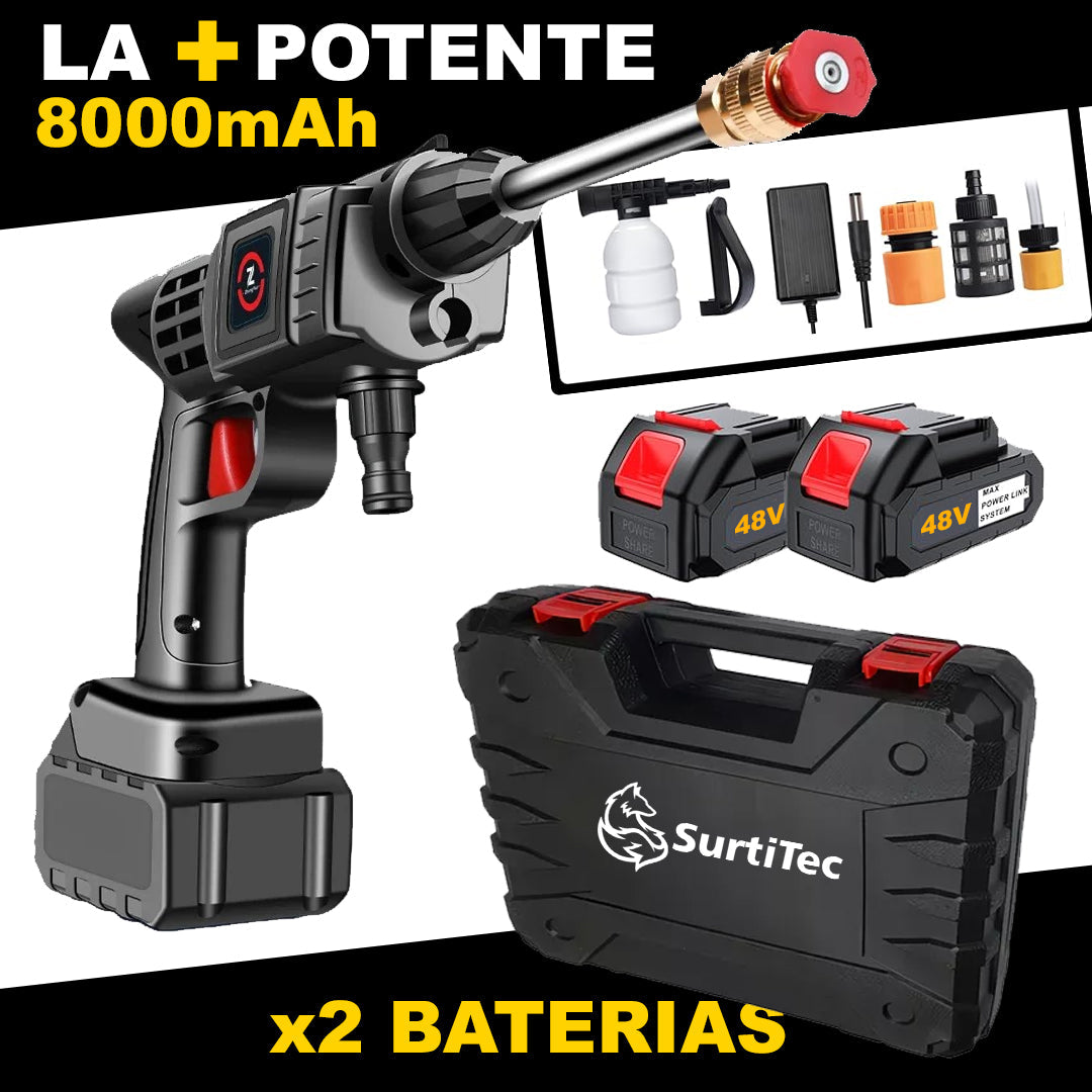 🔥✨ ¡LA HIDROLAVADORA INALÁMBRICA MÁS POTENTE! 48V ⚡🔥 Doble batería 🔋 + accesorios 🚀