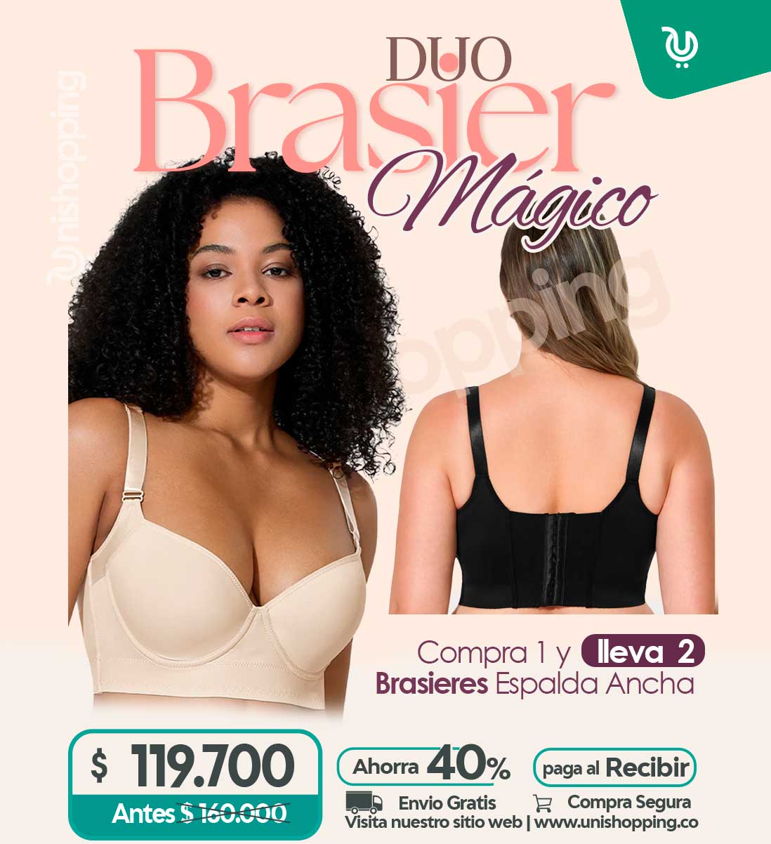 BRASIER DUO MAGICO 💗 2X1