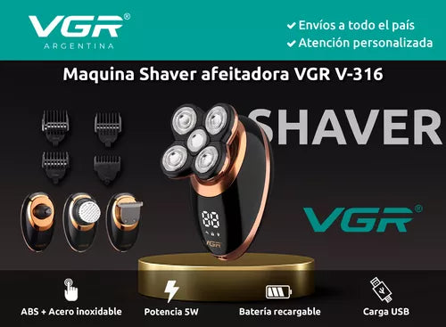 🔥 Afeitadora 5 en 1 ProShave X5 – ¡Máxima Precisión con Accesorios de Regalo! 💥