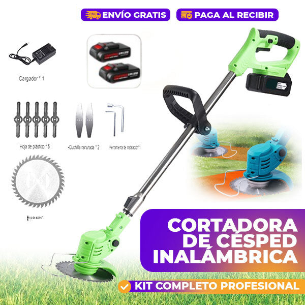 🌿⚡ GUADAÑA INALÁMBRICA 360 🔋🔥 + KIT COMPLETO 💥🛠️
