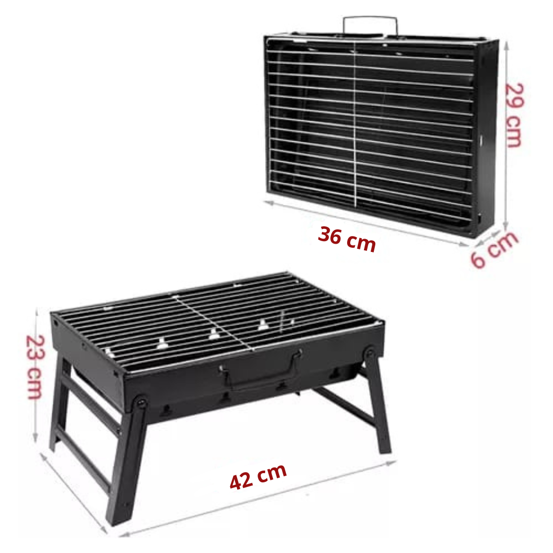 "🍖✨Asador Portátil: ¡Llévalo a Donde Quieras! 🔥👌"