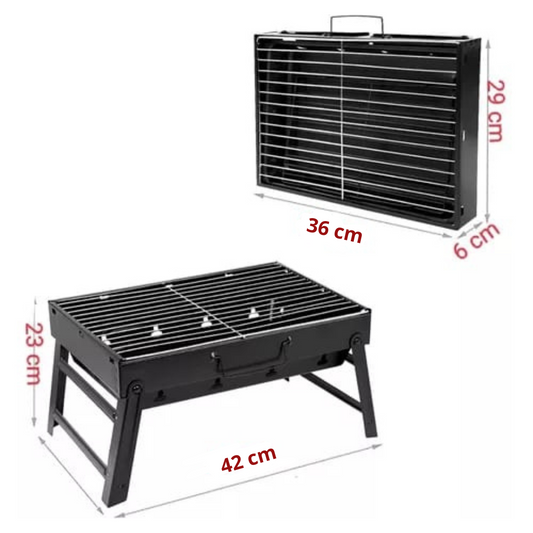 "🍖✨Asador Portátil: ¡Llévalo a Donde Quieras! 🔥👌"