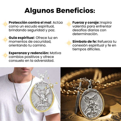 Medalla San Miguel Arcangel +Caja de regalo 🎁