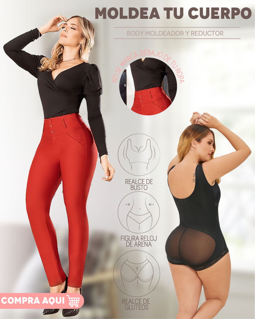 ✨ BODY MOLDEADOR MÁGICO 🌟💃 ¡REALZA TU FIGURA! ✨