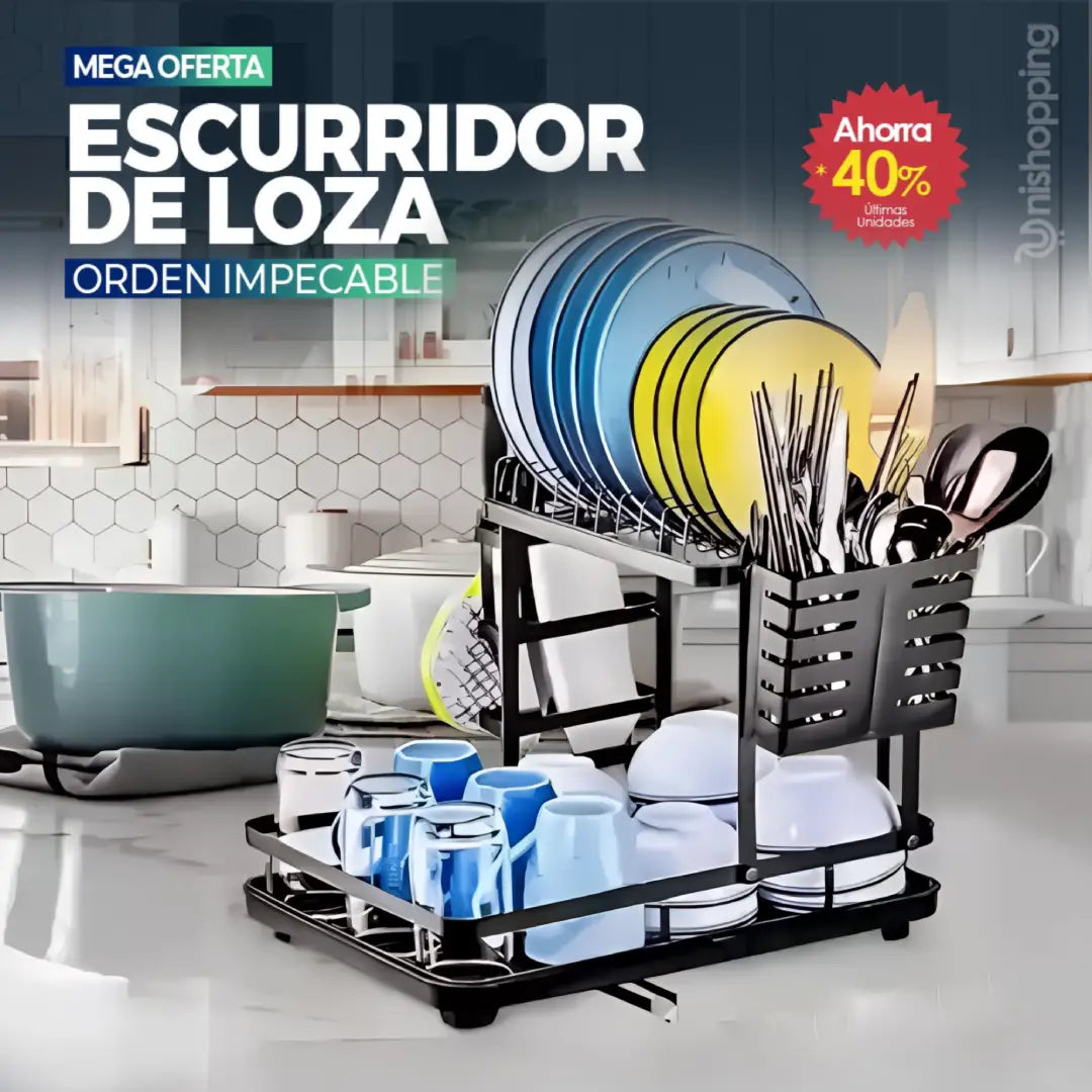 ESCURRIDOR 2 NIVELES  ✨Ordena tu cocina 🍽️