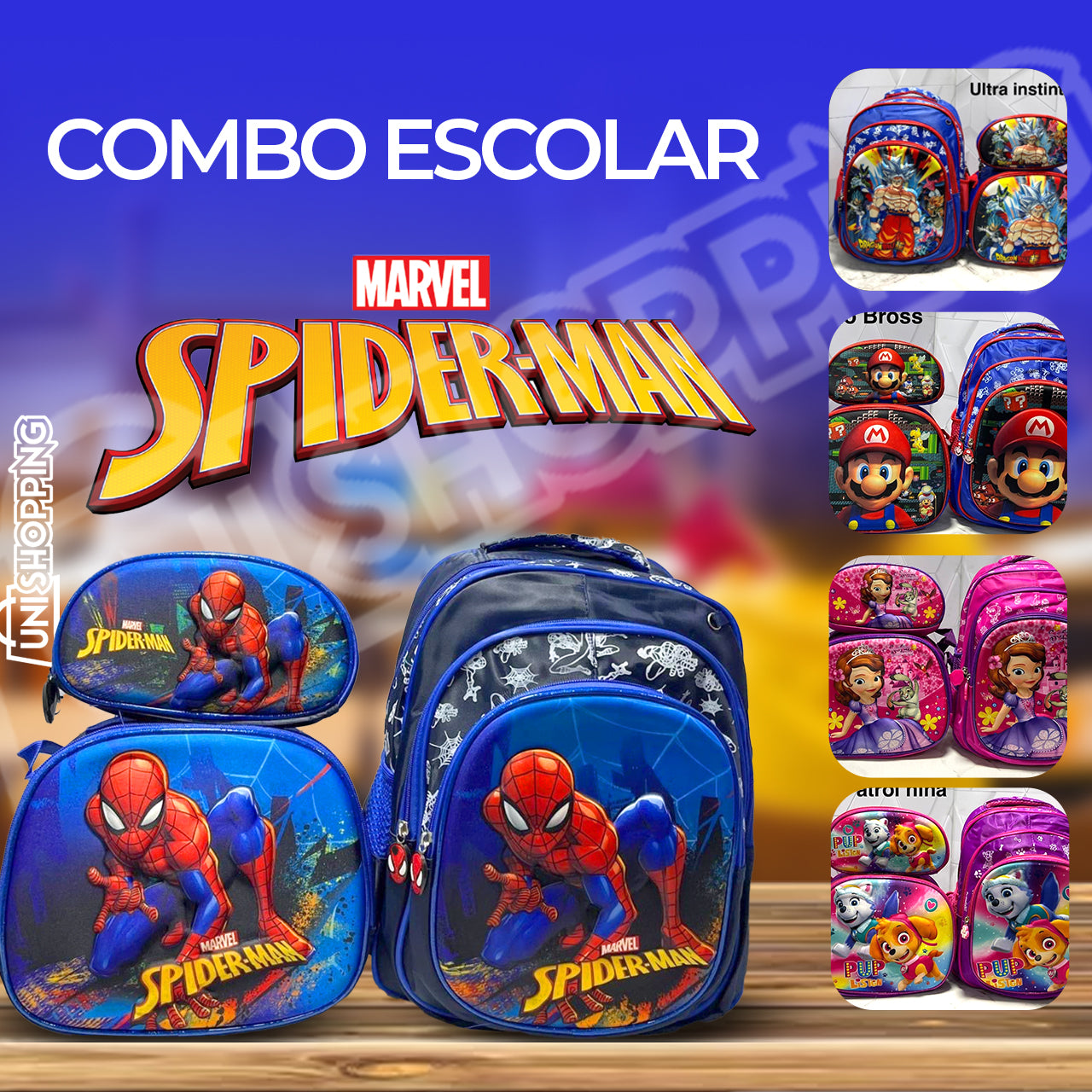 🎒 COMBO ESCOLAR FANTASÍA 3D™ 🎠