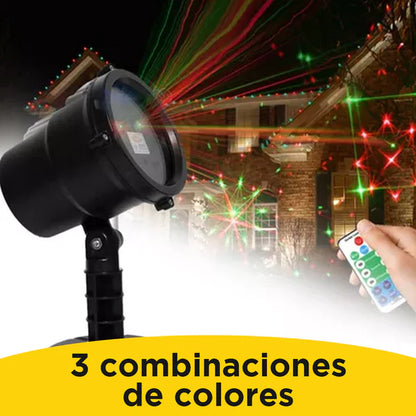🎄Proyector Navideño/ Laser Control Remoto🎇
