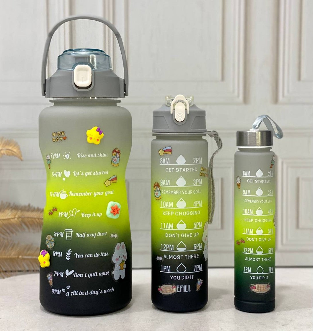 🎒 Combo X3 Termos Motivacionales™ 💧 + Pines y Stickers 🪁🎁 de Regalo