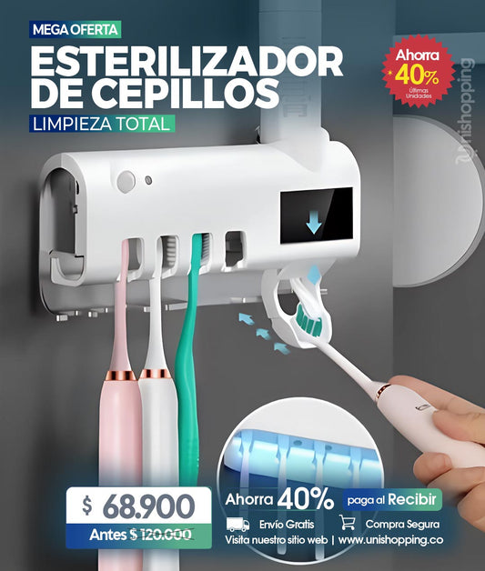 Dispensador y Esterilizador para Cepillos