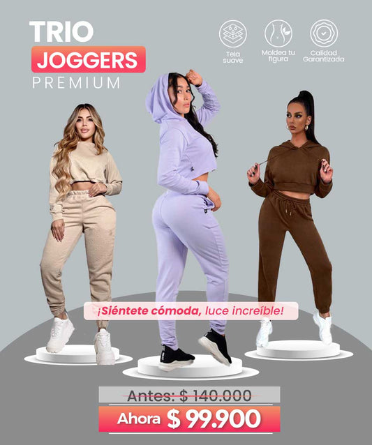Trio De Joggers Tiro Alto