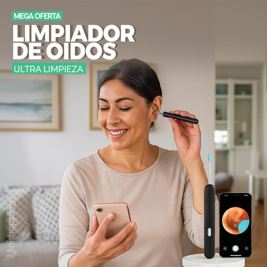 Limpiador de oídos con cámara HD