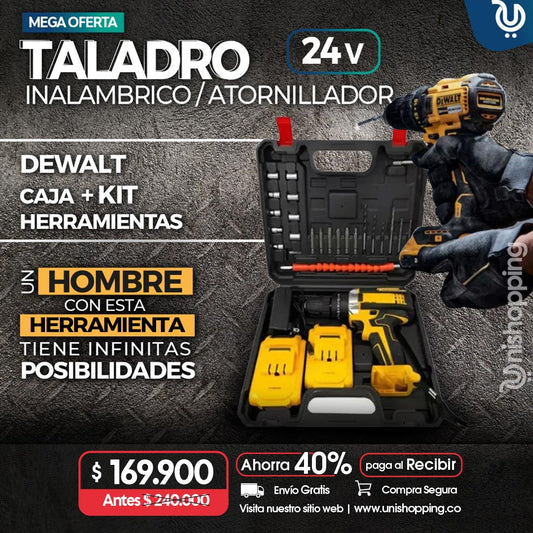 Taladro DWT 3/8 Pulgada + Kit De Herramientas