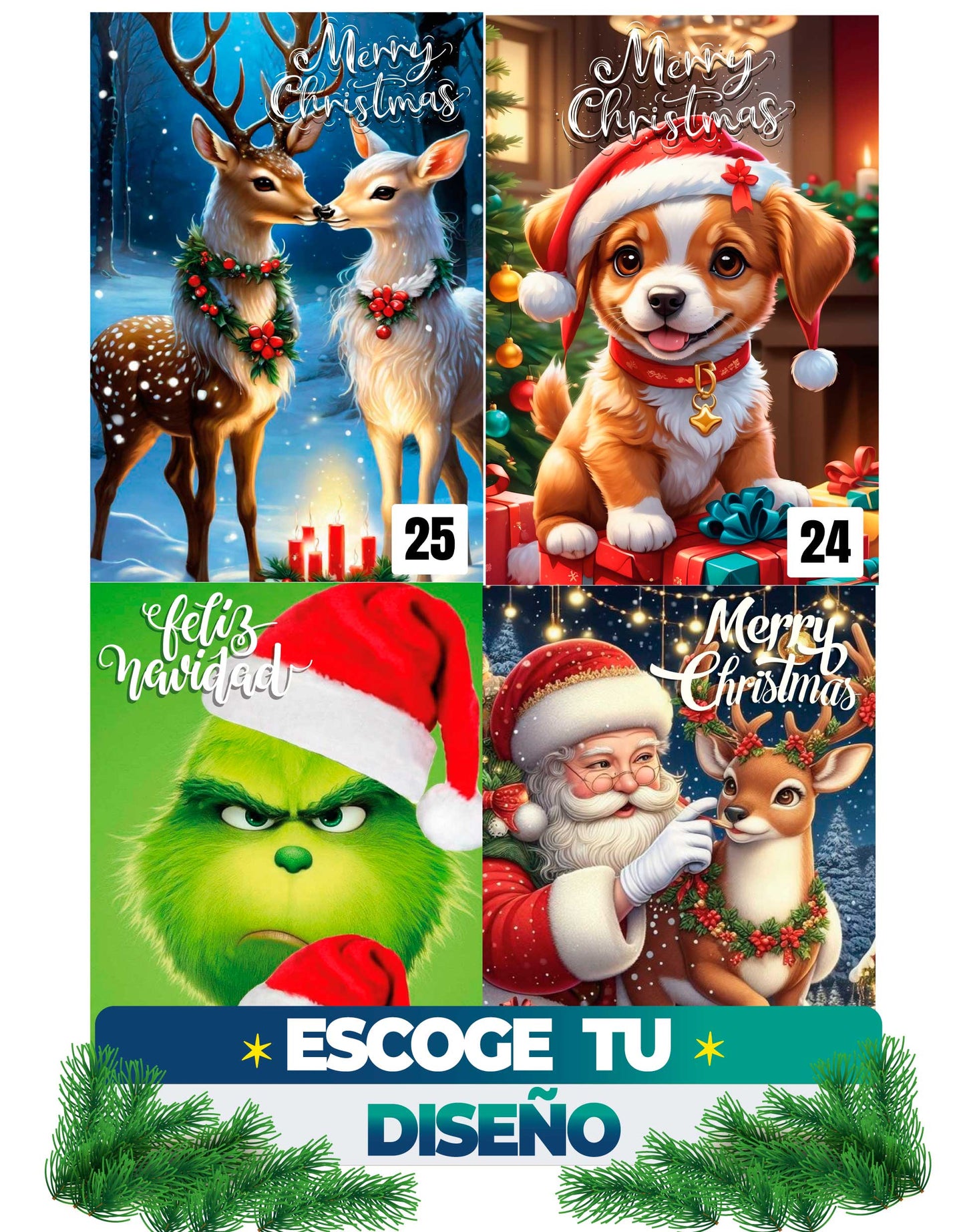 🎅 Fundas/ Forros Puertas Navideñas🎄