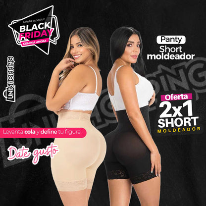 🍑 Panty Short Moldeador: Levanta Cola y Define tu Figura 🍑