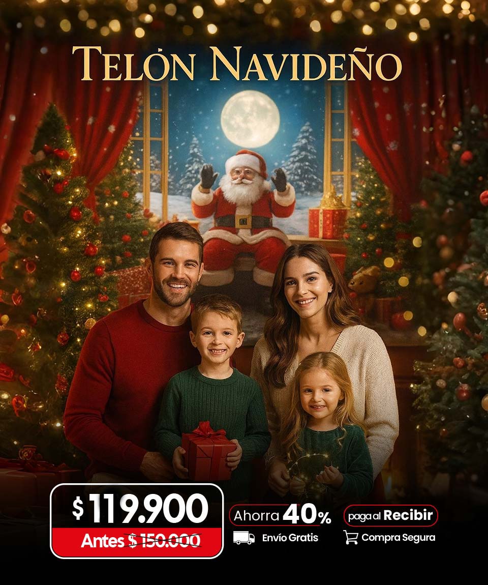 Telón navideño decorativo