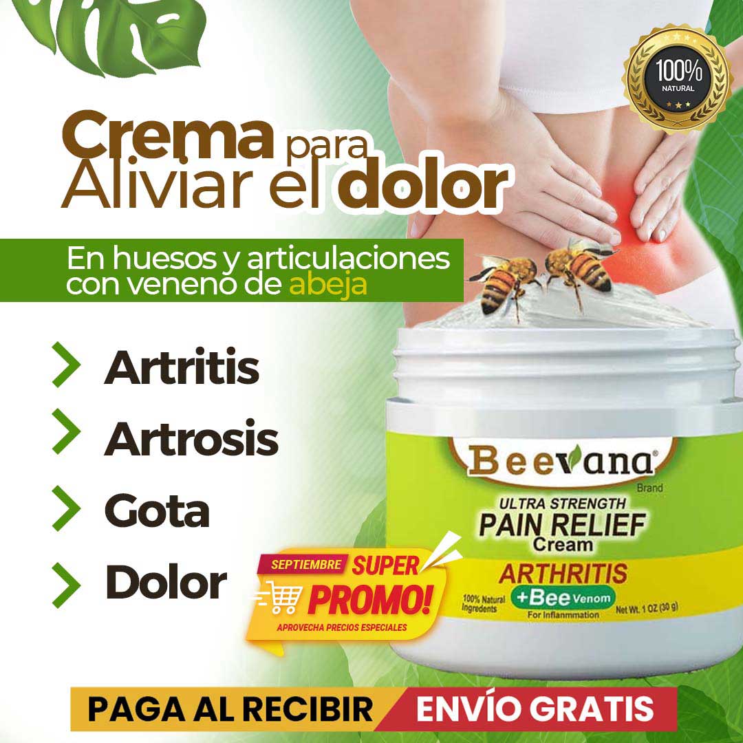 2 Cremas para el dolor Beevana 60 grs