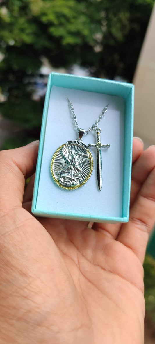 Medalla San Miguel Arcangel +Caja de regalo 🎁