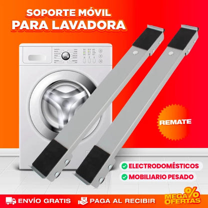 🔥 ¡SUPER PROMO 2x1! 🔥 Lleva 4 Soportes con Ruedas para Electrodomésticos