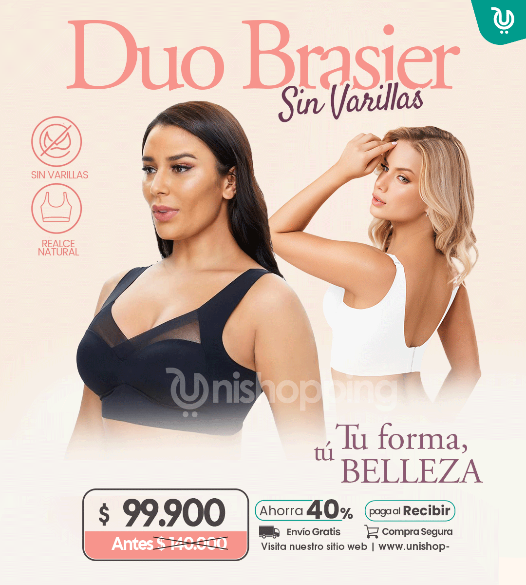 Duo Brasier sin Varillas / Realce Natural