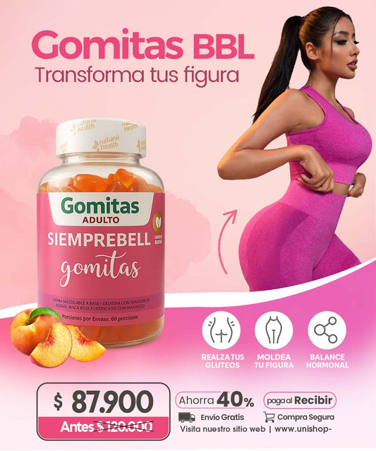 Gomitas BBL/ Aumenta tus glúteos