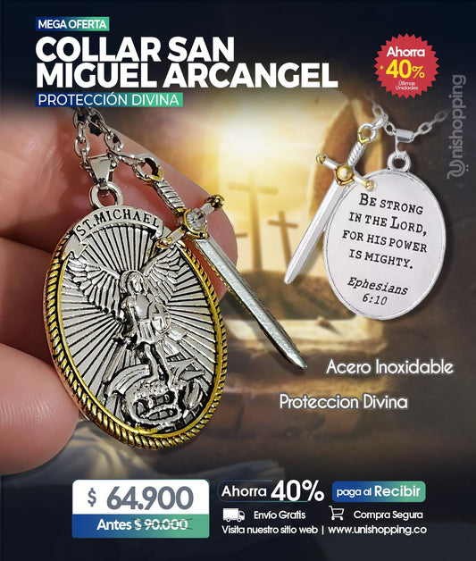Medalla San Miguel Arcangel +Caja de regalo 🎁